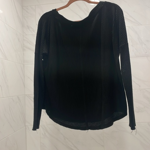 Seriously soft perfect waffle tee- black - Picture 2 of 2